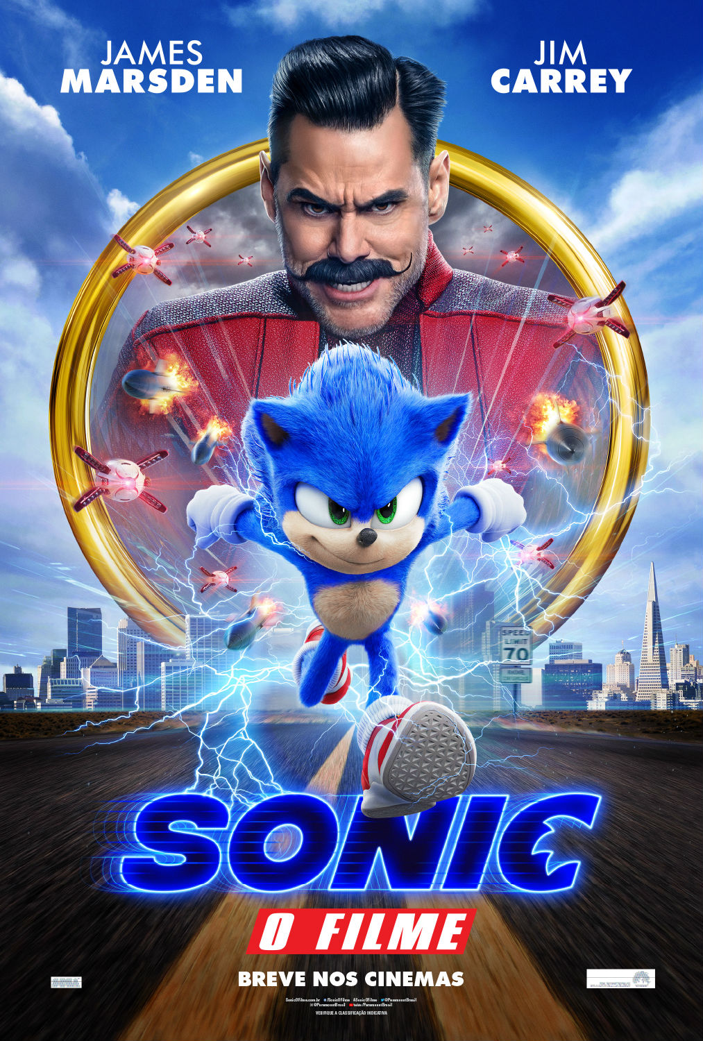 Novos cartazes de Sonic: o Filme na CCXP 2019